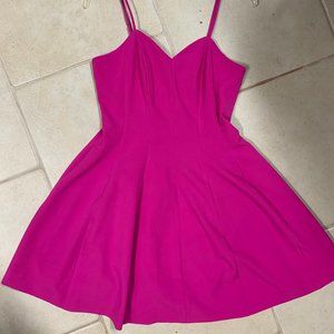 Hot Pink Skater Dress